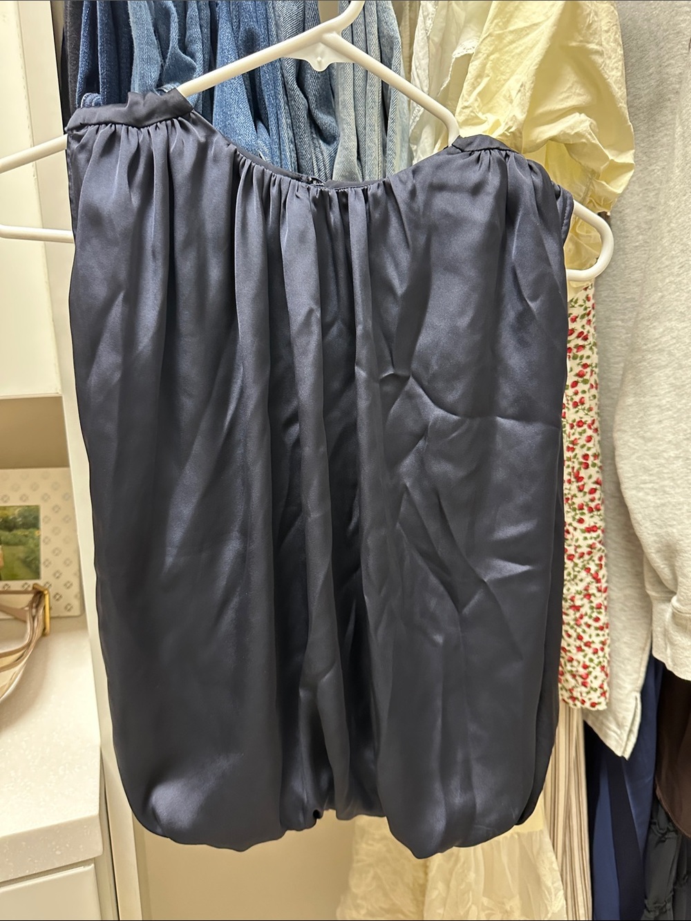 Abercrombie Satin Bubble Top